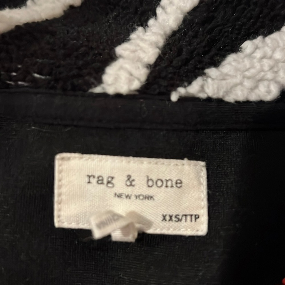 Rag & Bone Zebra Half Zip Sherpa Pullover - image 3